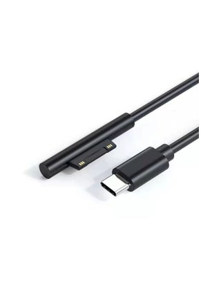 Surface to USB-C Charging Cable 15V/3A Compatible with PD Charger Type C Adapter for Microsoft Surface Pro 7/6/5/4/3 1.5m Black - pzsku/Z8D88A0CC6ADDACB71355Z/45/_/1730948870/e7c76a97-842c-4bbf-a290-9ca7d7b5dc18