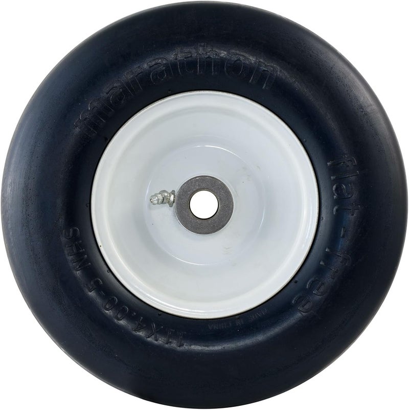 Marathon Marathon 01420P 3 hub 34 bushings 11x4005 Flat Free Lawnmower Tire on Wheel  - Image 4