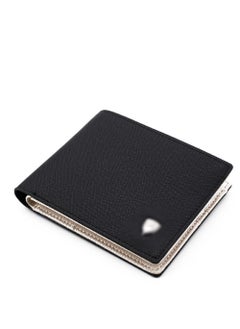 Y&D Men's Wallet, Mens Leather Bifold Cross Pattern Plain with Multiple Card Pockets, Removable Credit Case (Silver)  - Image 3