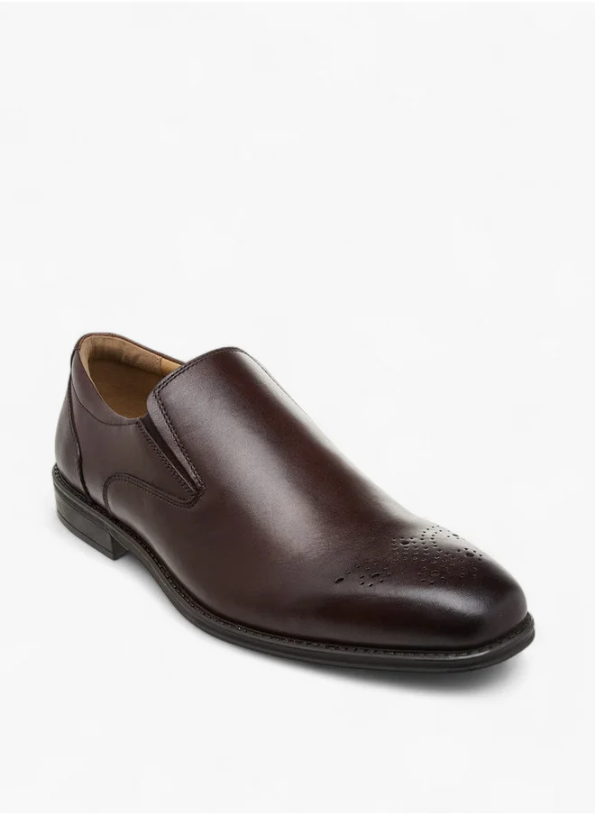 DUCHINI Men's Textured Slip-On Loafers