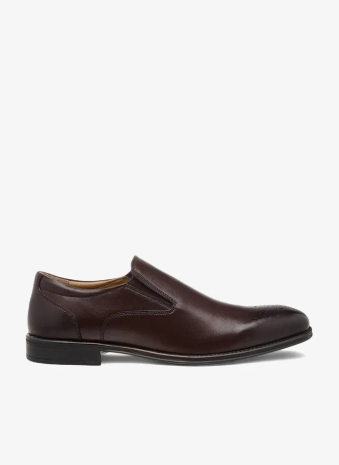 DUCHINI Men's Textured Slip-On Loafers