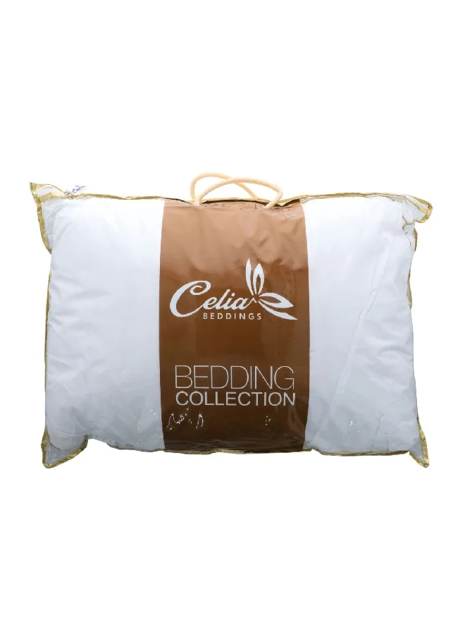 Celia Synthetic Free Durable Cotton Anti-Dust Pillow Inner White 5.94 x 51.4 x 65.4 cm AMP01 1000G MICROFIBRE 3D+0.