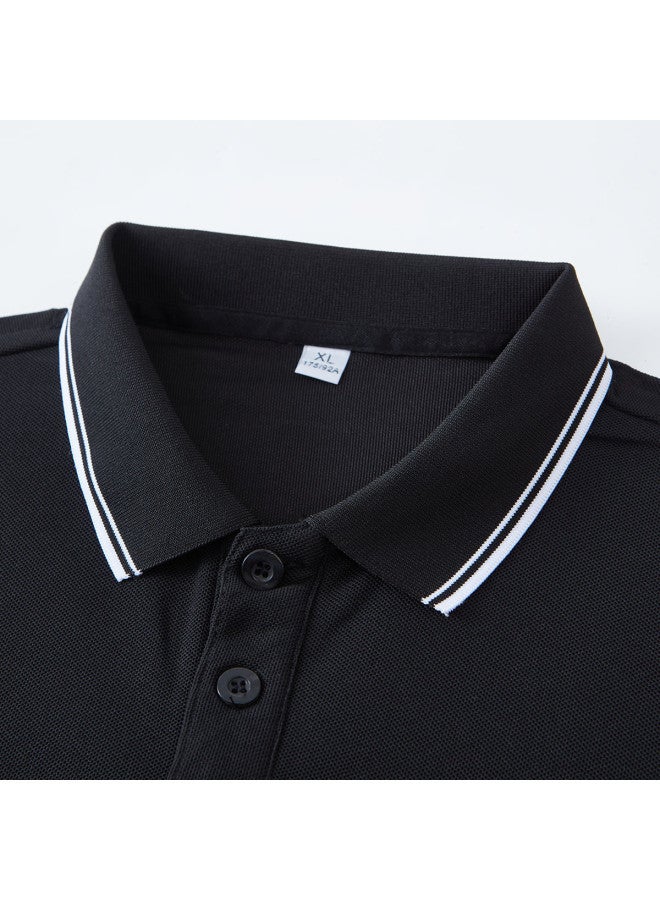 Tucano men's Summer Short-sleeve Polo Shirt With Elastic Waist Casual Pants Set - Image 5