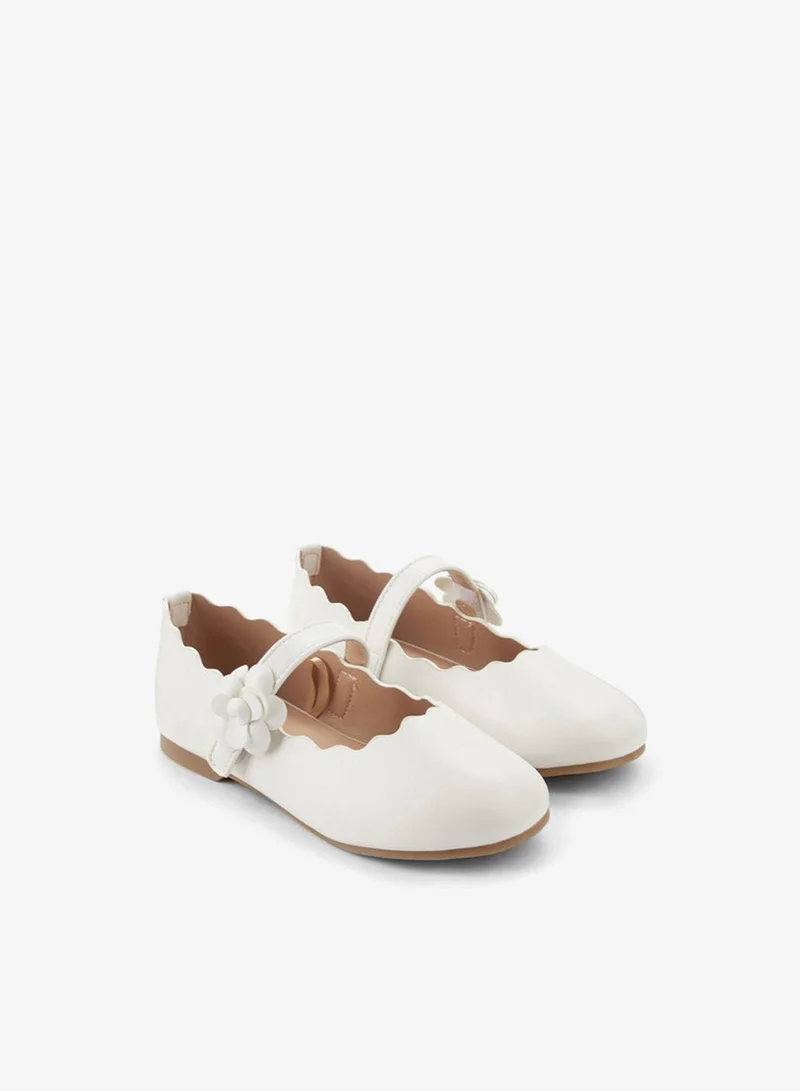 جونيورز حذاء باليرينا بحافة مكشكشة للبنات