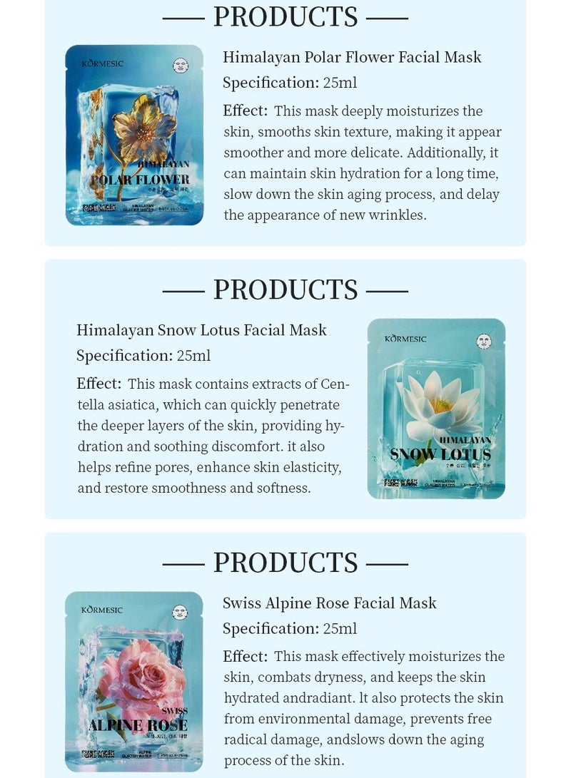 Kormesic قناع مشرق الزهور القطبية الهيمالايا 25 مل-5 عبوات - Image 2