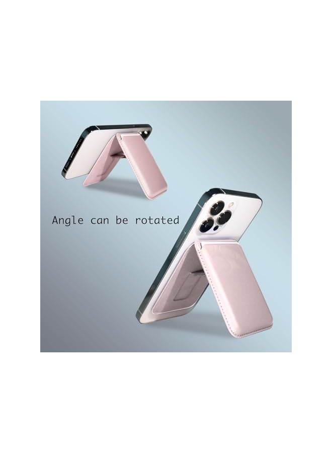 Green Tiger erorex Magsafe Magnetic Card Package, Magsafe Wallet Pink, Multifunctional Mobile Phone Magnetic Card Package, for iPhone 16/15/14/13/12 (Pro/Promax), Two-in-One Bracket and Cards Package. - Image 5