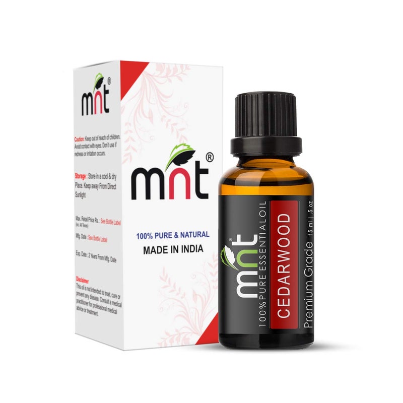 MNT Cedarwood Essential Oil 100% Pure, Natural & Therapeutic Grade for Skin, Hair & Aromatherapy (15ML) - Image 5