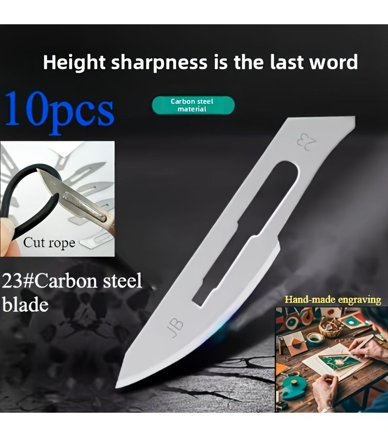 97 Piece Metal Craft Blade Set With Carving Knife Handle And Storage Box - Image 4