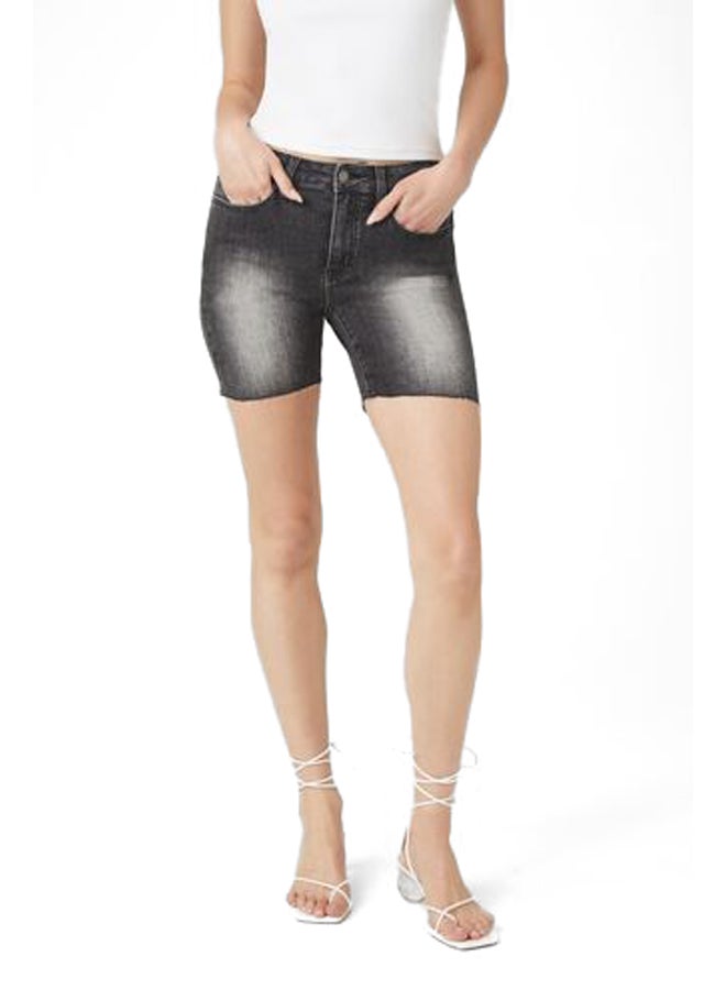 FOREVER 21 Stone Wash Denim Bermuda Shorts  - Image 2
