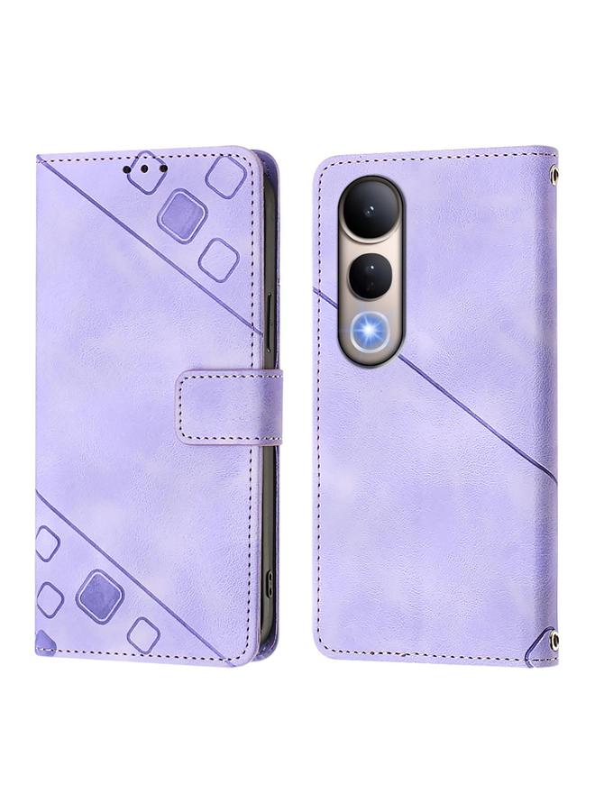 S-TOP Case For Honor 400 Lite Skin-feel Embossed Leather Phone Case - Image 2