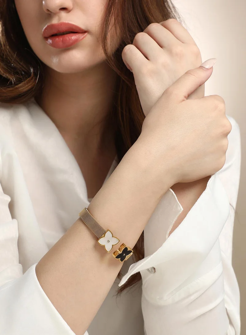 سوهي Women's The Flora-Mesh Cuff Bracelet