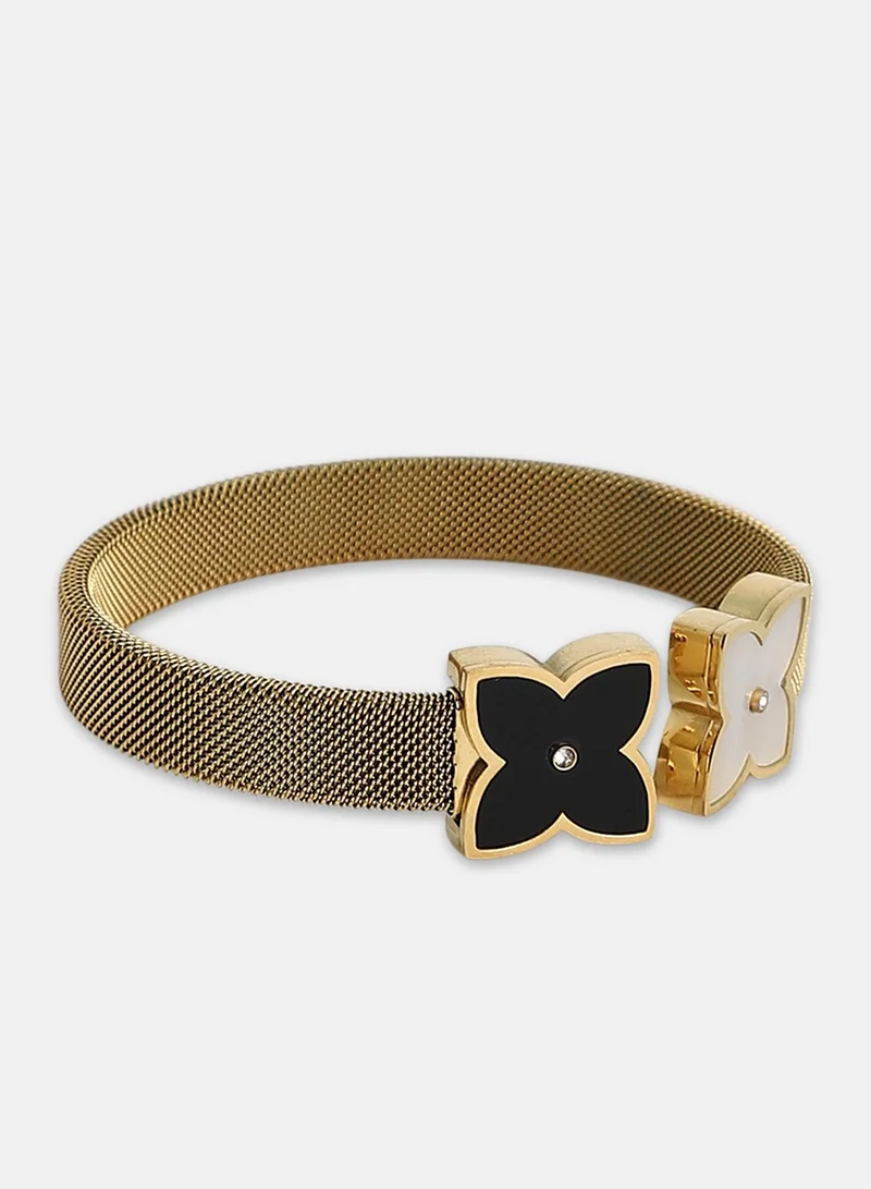 سوهي Women's The Flora-Mesh Cuff Bracelet