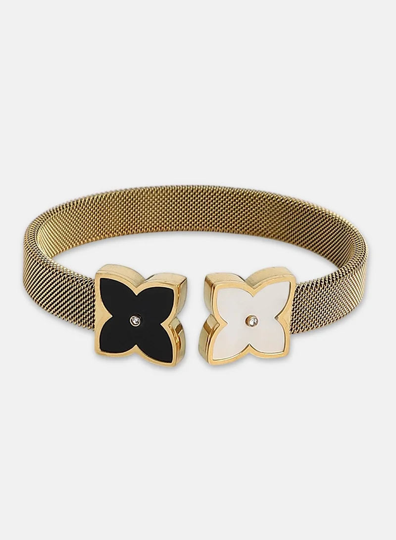 سوهي Women's The Flora-Mesh Cuff Bracelet