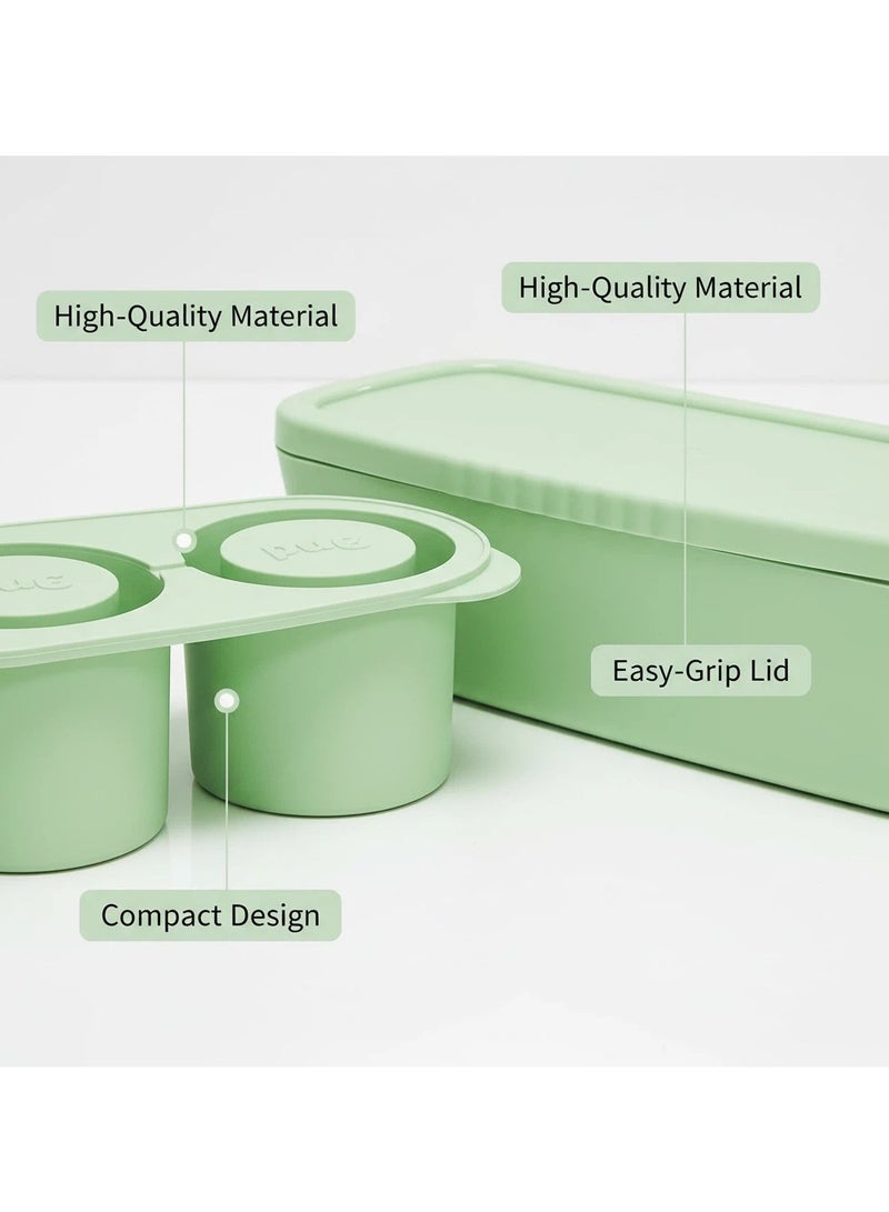 واي آند دي قالب ثلج متوافق مع كؤوس ستانلي – 3 قوالب ثلج أسطوانية مجوفة للكؤوس ٤٠-٣٠ أونصة. مزود بغطاء مقاوم للانسكاب وتصميم سهل الملء. خالٍ من مادة BPA، مثالي للمشروبات والقهوة والكوكتيلات. - Image 5