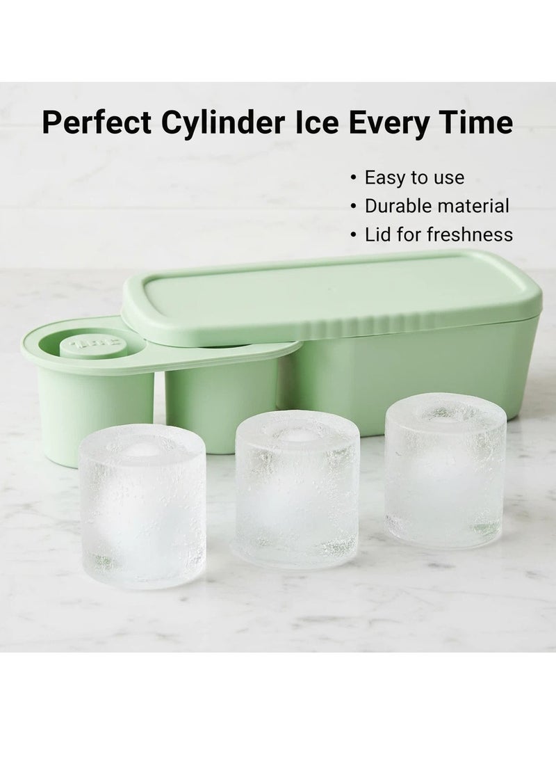 واي آند دي قالب ثلج متوافق مع كؤوس ستانلي – 3 قوالب ثلج أسطوانية مجوفة للكؤوس ٤٠-٣٠ أونصة. مزود بغطاء مقاوم للانسكاب وتصميم سهل الملء. خالٍ من مادة BPA، مثالي للمشروبات والقهوة والكوكتيلات. - Image 2