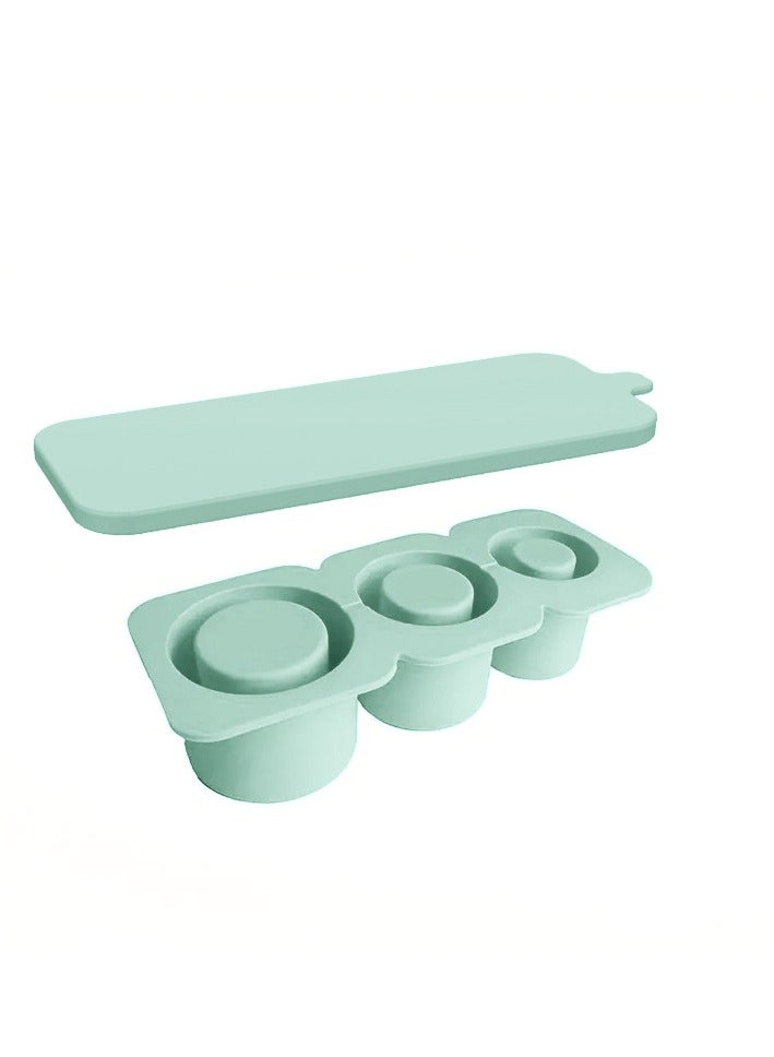 Y&D Ice Cube Tray For Stanley Cup Silicone Ice Cube Maker With Lid For 30-40Oz Tumbler For Chilling Whiskey Cocktails Drinks Coffee Easy Fill And Release Ice Maker BPA Free Green  - Image 2