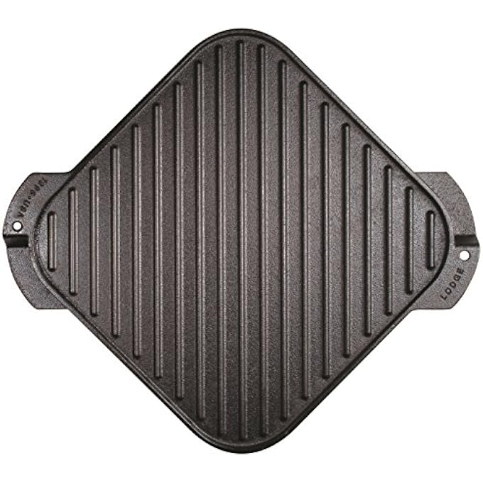 شواية Lsrg3 ذات شعلة واحدة من الحديد الزهر قابلة للعكس مقاس 105 بوصة، لون أسود - Image 2