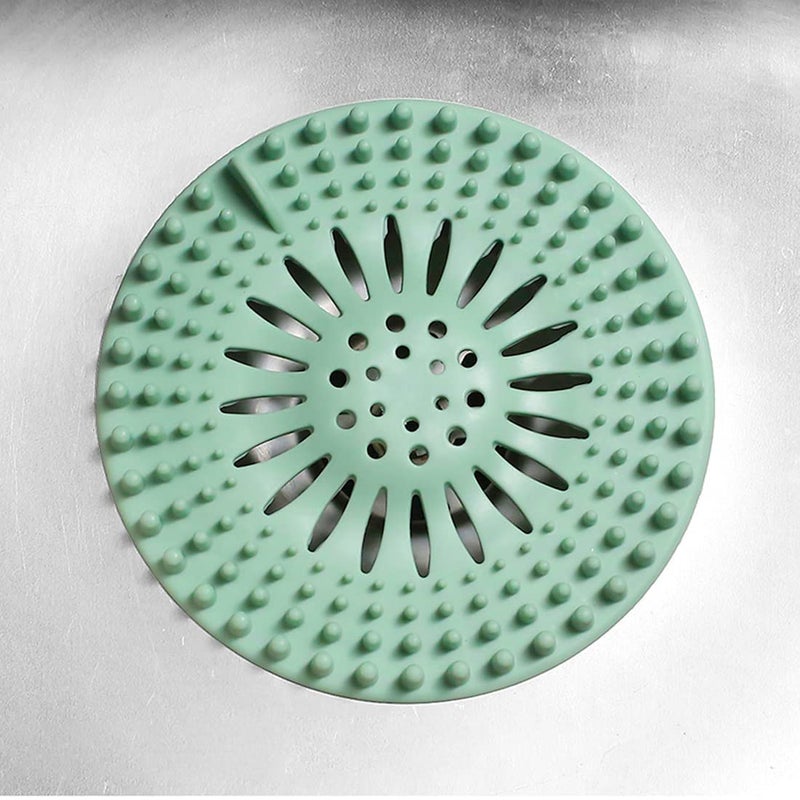 Clovis Shower Drain Covers,Hair Catcher Durable Silicone Hair Stopper Sink Drainer, and Clean Bathroom Accessories Bathtub Drain Stopper Block Hair Trap for Shower Drain (2) - Image 4