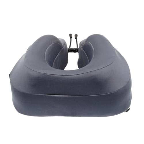 Cabeau Air Travel Pillow for Long Flights – Evolution Plus – U Shaped Memory Foam Neck Support – Removable, Washable Cover – Comfort On-The-Go for Airplane, Train, and Car (Slate Grey) - Image 3
