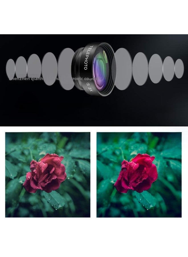 Mobile Phone Special Effects Lens Fisheye Wide Angle Macro Spacing Starlight Fun Filter 10-in -1 Set Lens-Color:14in1 JSR-3371-09  - Image 3