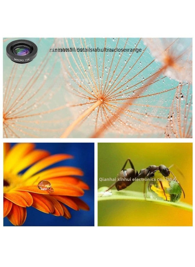 Mobile Phone Special Effects Lens Fisheye Wide Angle Macro Spacing Starlight Fun Filter 10-in -1 Set Lens-Color:14in1 JSR-3371-09  - Image 4