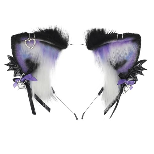 Faylay Women Fashion Cat Ear Headband Furry Cosplay Party Stylish Hairband Accessories (JYLL) - Image 1
