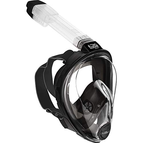 TUSA Sport Full Face Snorkeling Mask MediumLarge Black UM8001BKM - Image 1