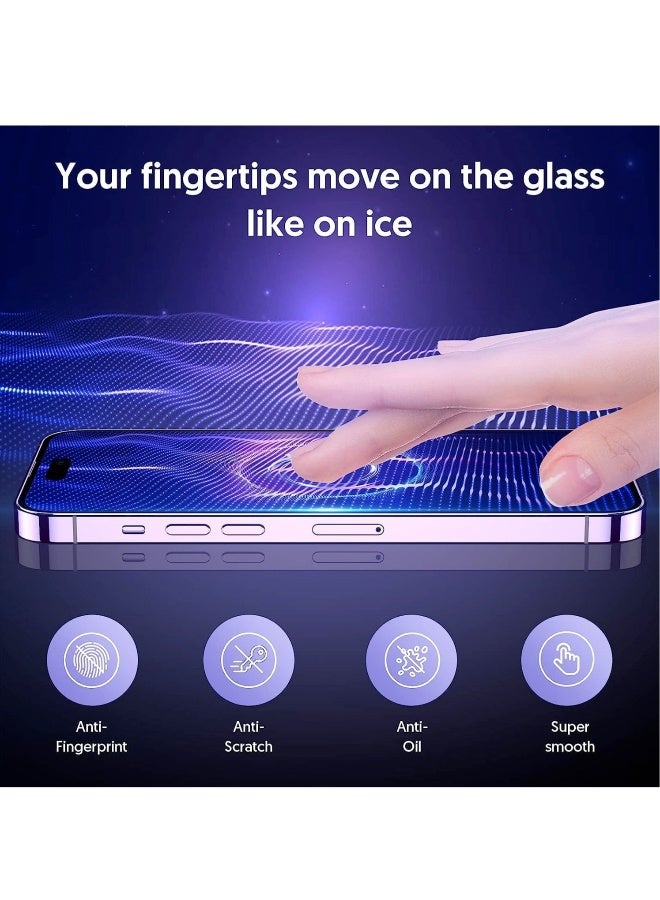 DUSALA 【3+3 Pack】 for iPhone 15 Screen Protector with Camera Lens Protector 9H Tempered Glass Film HD Clear Sensitive Full Coverage Protector for iphone 15 (iphone 15) - Image 5