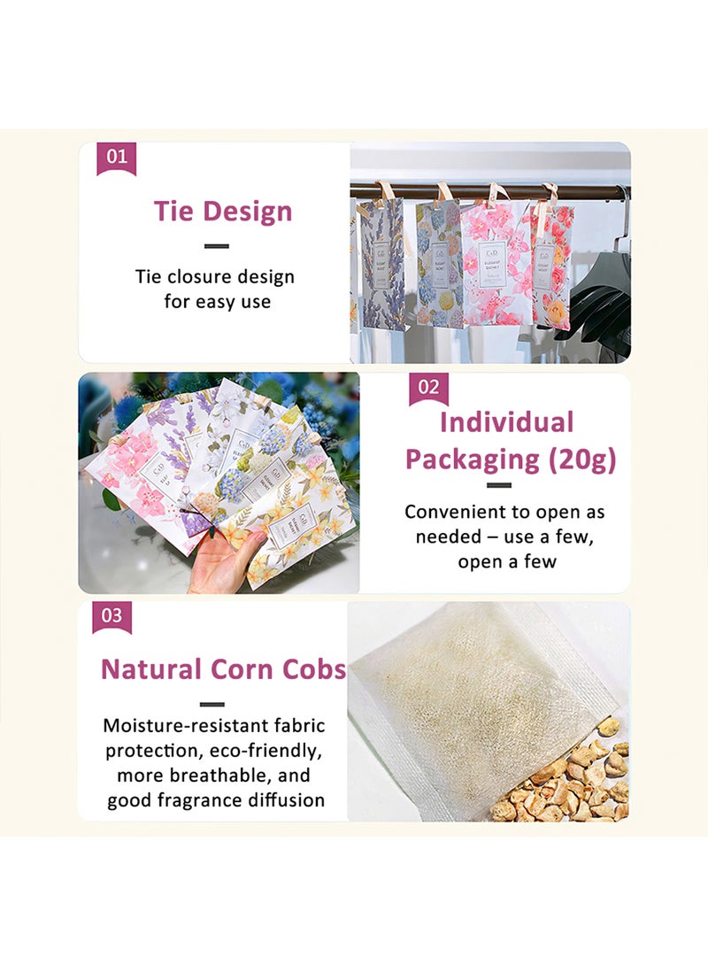 Elegant Sachet, Hanging Air Deodorizer Freshener Car Scent for Drawers, Wardrobes, Cars (Ocean)  - Image 3
