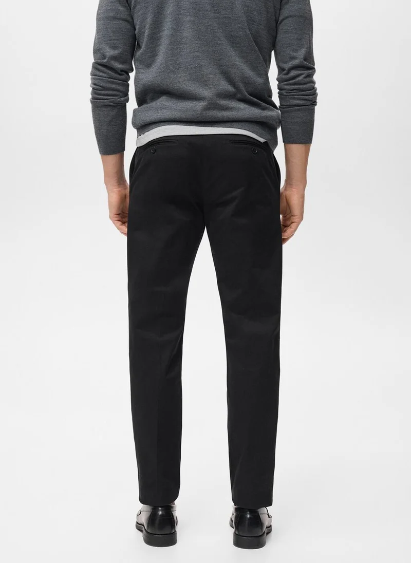 مانجو مان Regular-fit cotton trousers
