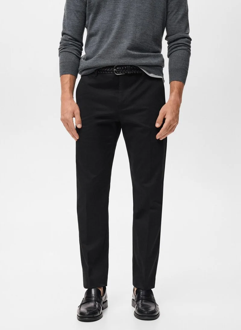 مانجو مان Regular-fit cotton trousers