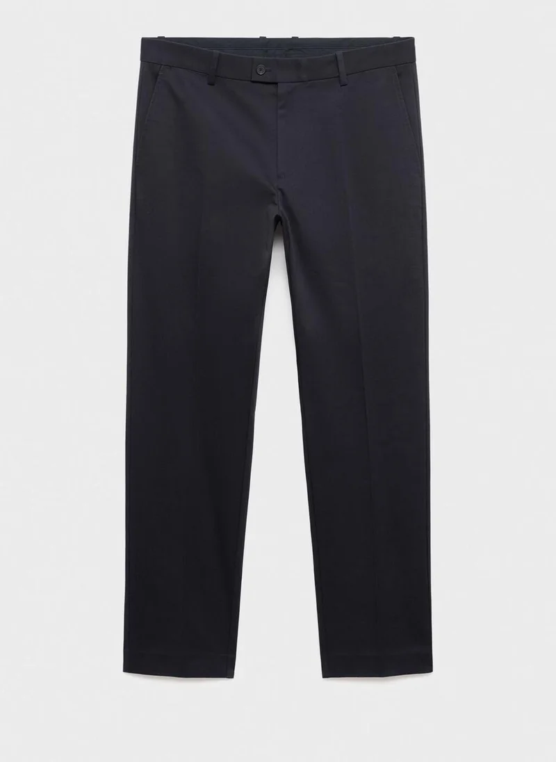 Mango Man  Regular-fit cotton trousers for Men | Best Price UAE