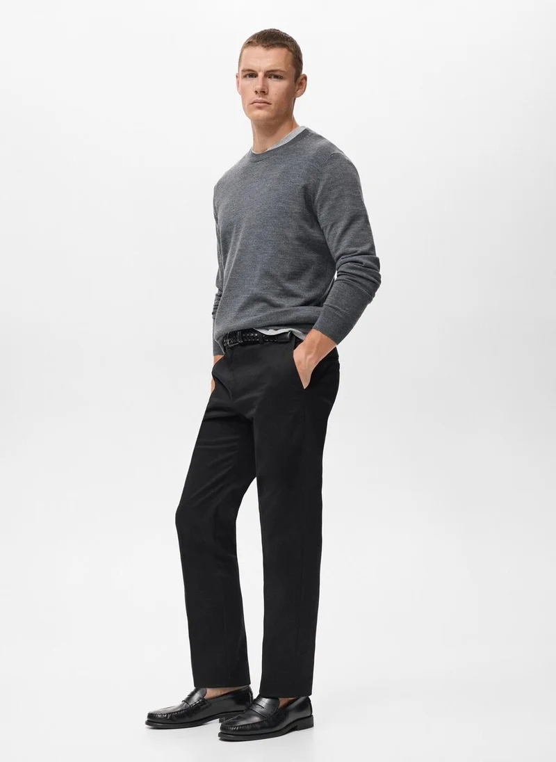 Mango Man  Regular-fit cotton trousers for Men | Best Price UAE