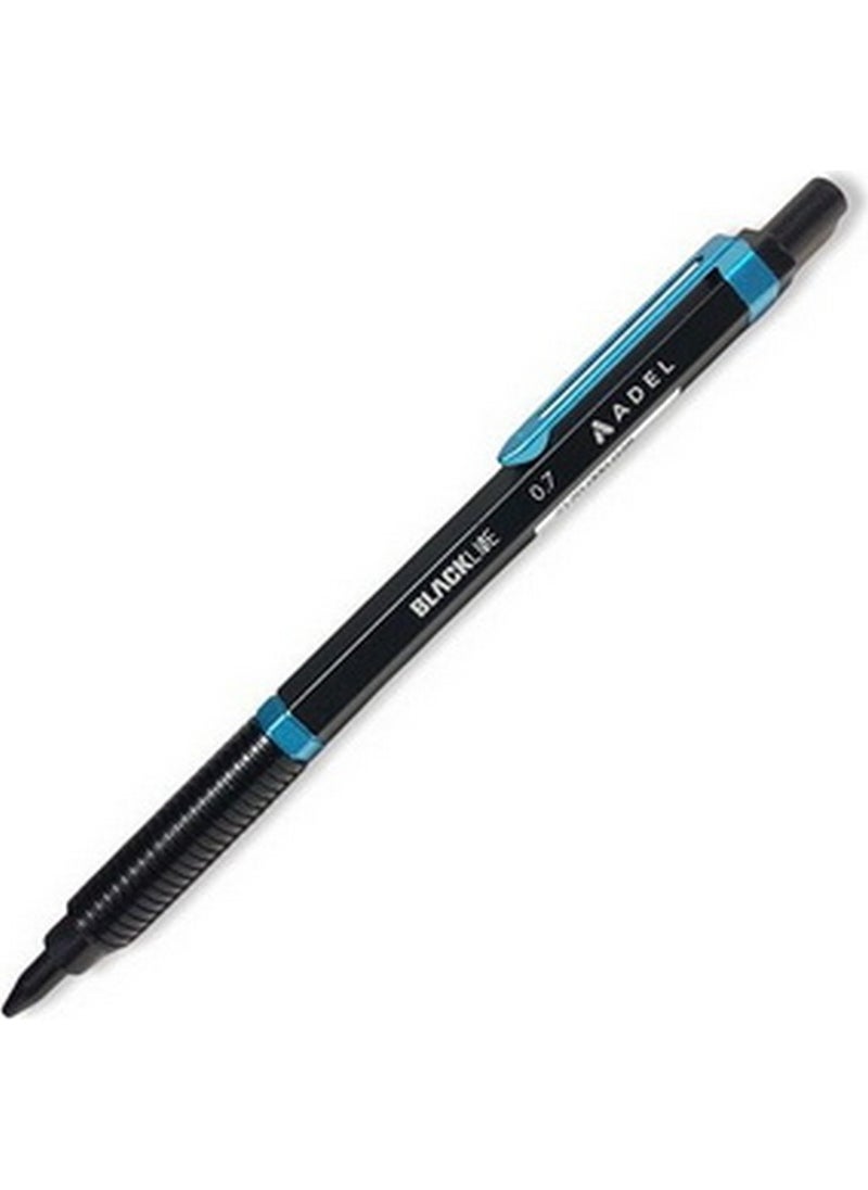 Adel Blackline Metal Body 0.7 Tip Pen Metallic Blue 