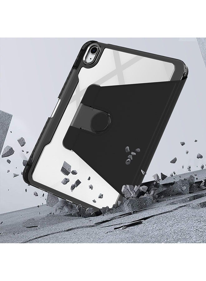 عام الحافظة المتوافقة مع جهاز iPad مقاس 10.9 بوصة (2022) مصنوعة من الأكريليك وتأتي مع فتحة لقلم، وتتميز بقدرتها على التدوير 360 درجة. - Image 4