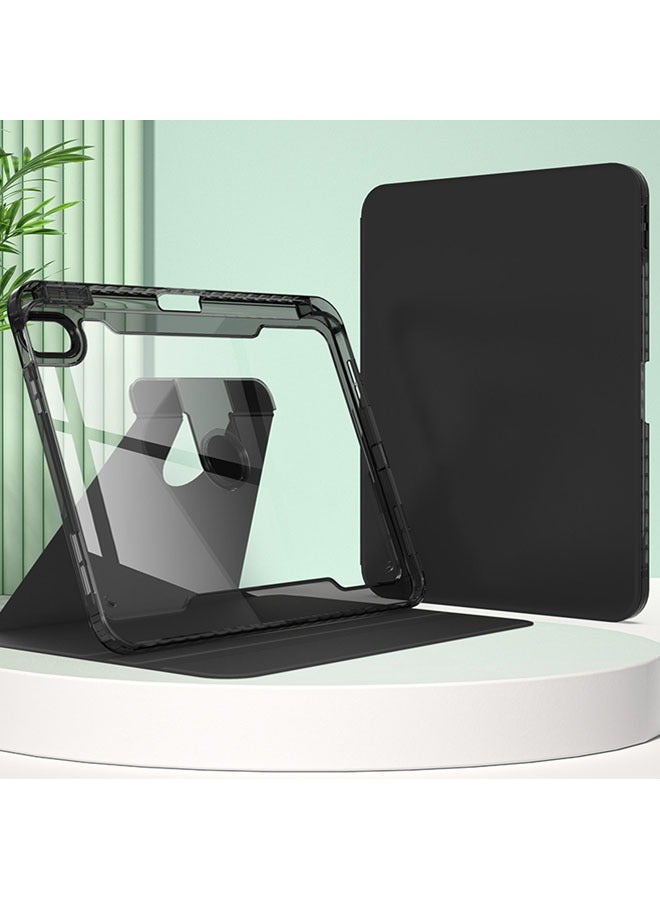 عام الحافظة المتوافقة مع جهاز iPad مقاس 10.9 بوصة (2022) مصنوعة من الأكريليك وتأتي مع فتحة لقلم، وتتميز بقدرتها على التدوير 360 درجة. - Image 3