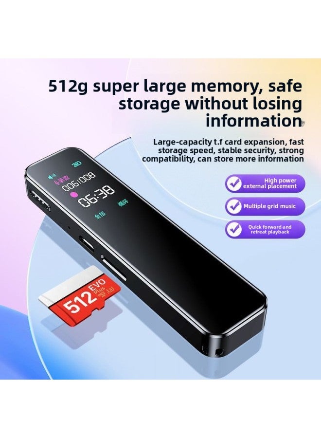 Generic 2025 Recording Pen Voice Control Students Special Class Portable Professional Noise Reduction To Text Super Long Recording Artifact-Color:Enhanced Version [level 10 Noise Reduction] With Larger Battery-Capacity:128gb [twenty-year Warranty]  - Image 2