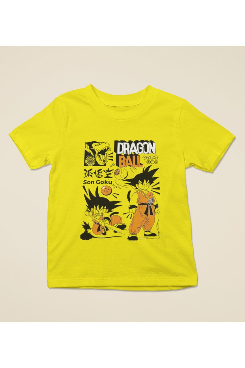 ZOOM Dragon Ball Characters Collage Kids T-Shirt