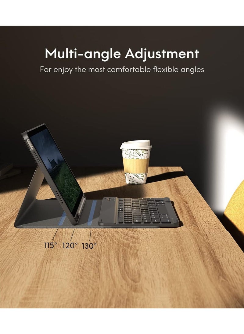 ELTRAZONE Keyboard Case for iPad 10th Generation 10.9inch - 2022, Detachable Bluetooth Keyboard, Stand Folio Keyboard Cover with Pencil Holder, Rechargeable - Image 3