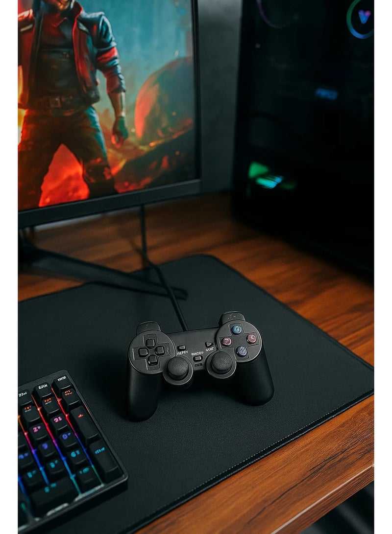 ناما وحدة تحكم جيم باد فرديه سلكية للكمبيوتر، متوافقة مع لوحة الألعاب ذات التناظري - Image 4