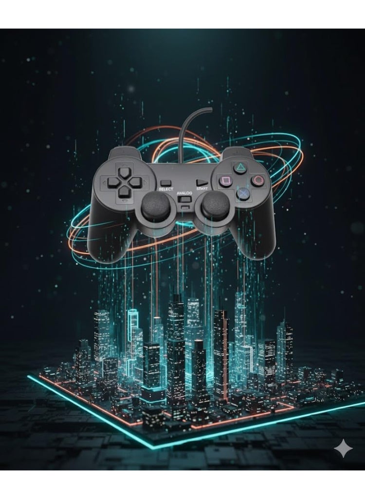 ناما وحدة تحكم جيم باد فرديه سلكية للكمبيوتر، متوافقة مع لوحة الألعاب ذات التناظري - Image 5