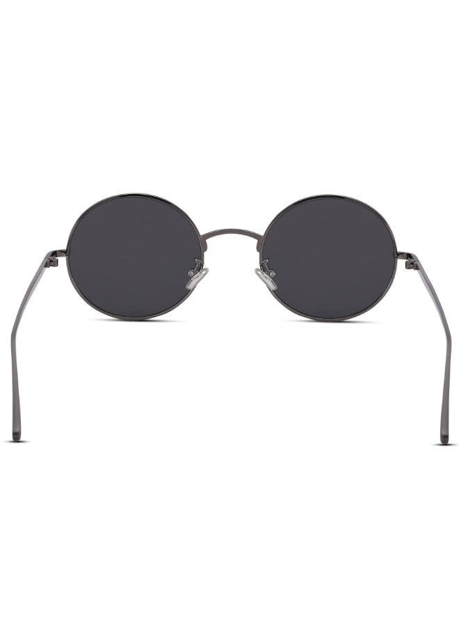 نظارات شمسية دائرية كبيرة بتصميمRetro عدسات ملونة حماية UV400 - Image 4