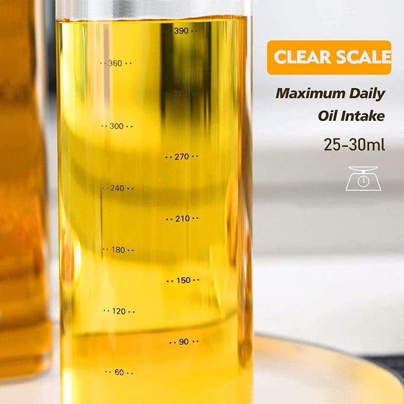 P-PLUS INTERNATIONAL Borosilicate Glass Oil Dispenser with Lid 500ml Transparent (New Pack of 1) - Image 5