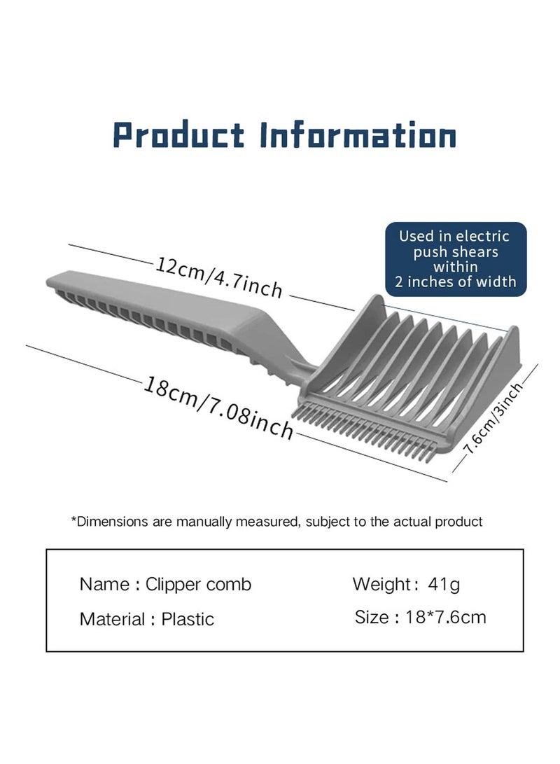 AROAQ مشط تلاشي، مشط حلاقة محترف، مشط حلاقة مريح منحني، مشط مقاوم للتحديد للحلاقة للرجال، (أسود) - Image 2