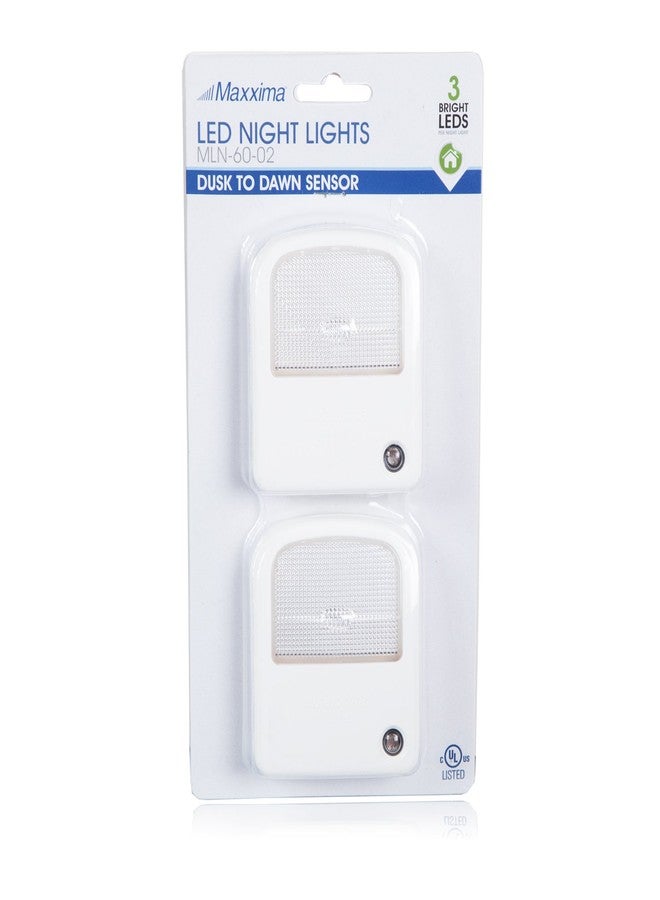 Maxxima MLN-60 LED Night Light with Dusk to Dawn Sensor Cool White Super Bright (Pack of 2) - Image 5