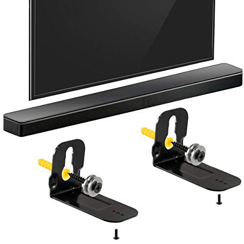 Yimaut Wall Mount Bracket for Samsung Soundbar HW-B550 B450 Q990B Q990C Q800B S60A N950 MS750 MS751 HW-MS650 HW-A55C,2 Pieces Black Sound Bar Wall Bracket with Wall Mounting Hardware Kit and User Instruction - Image 5