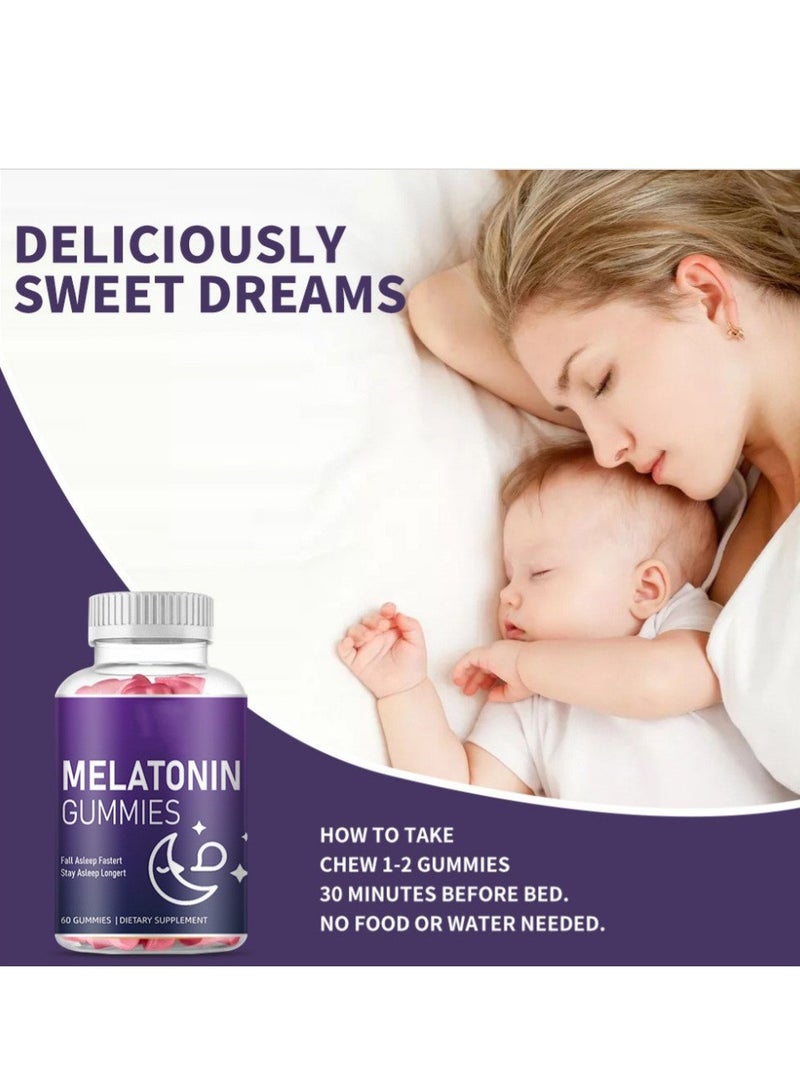 بيودي ميلاتونين 210 مجم سريع الذوبان 60 علكة | مساعدات النوم الليلية | نكهة التوت الطبيعية | نباتي, غير معدل وراثيا, خالي من الجلوتين - Image 2