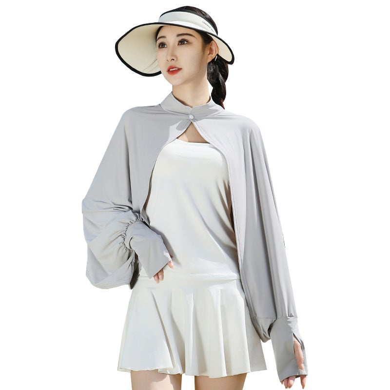 Women's Sun Protection Cape Jacket - Breathable, Quick-Dry, UV-Proof Summer Cover Up - Image 4