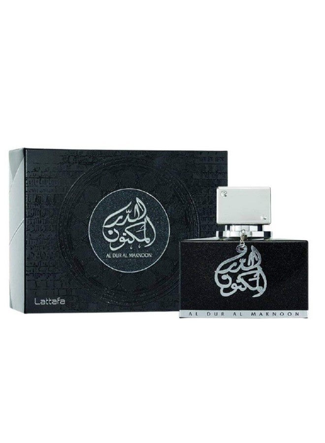 لطافة عطر الدر المكنون الفضي للرجال - 100 مل (3.4 أونصة) I جلد خفيف منعش مع لمسات فاكهية I جلدي، مسكي، دخاني قليلاً مع هالة لطيفة I مناسب لأي مناسبة I - Image 1