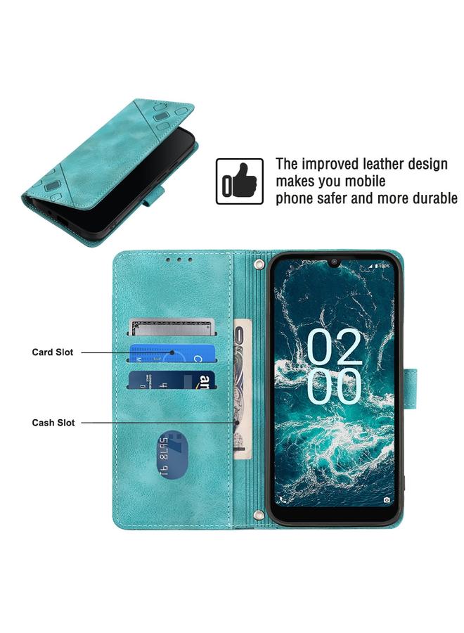 اس-توب جراب لهاتف Nokia C200 مصنوع من الجلد المنقوش بملمس ناعم - Image 4